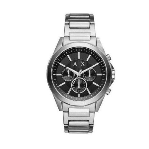  Shop Authentic Armani Exchange Drexler Chronograph Black Dial Silver Steel Strap Watch for Men - AX2600 - Luxxuri