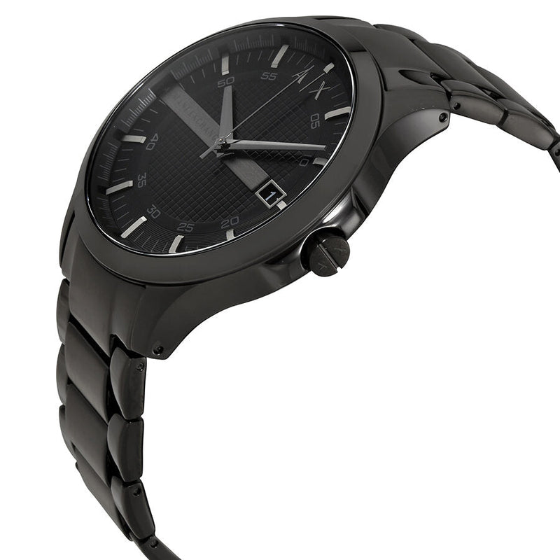  Shop Authentic Armani Exchange Hampton Black Dial Black Steel Strap Watch For Men - AX7101 - Luxxuri