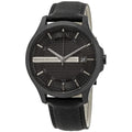  Shop Authentic Armani Exchange Hampton Chronograph Black Dial Black Leather Strap Watch For Men - AX2400 - Luxxuri