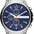  Shop Authentic Armani Exchange Hampton Chronograph Blue Dial Silver Steel Strap Watch For Men - AX2155 - Luxxuri