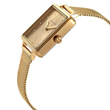  Shop Authentic Armani Exchange Lola Quartz Gold Dial Gold Mesh Strap Watch For Women - AX5801 - Luxxuri