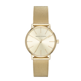  Shop Authentic Armani Exchange Lola Analog Gold Dial Gold Mesh Strap Watch For Women - AX5536 - Luxxuri