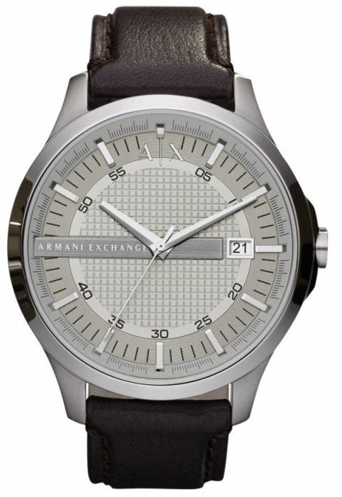  Shop Authentic Armani Exchange Whitman Silver Dial Brown Leather Strap Watch For Men - AX2100 - Luxxuri