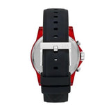  Shop Authentic Armani Exchange Outerbanks Chronograph Black Dial Black Silicone Strap Watch For Men - AX1338 - Luxxuri
