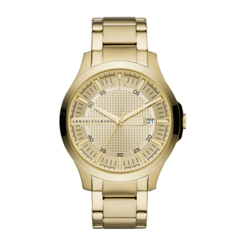  Shop Authentic Armani Exchange Hampton Chronograph Gold Dial Gold Steel Strap Watch For Men - AX2415 - Luxxuri