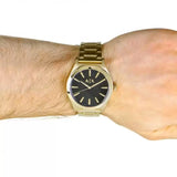  Shop Authentic Armani Exchange Nico Analog Black Dial Gold Steel Strap Watch For Men - AX2328 - Luxxuri
