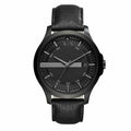  Shop Authentic Armani Exchange Hampton Chronograph Black Dial Black Leather Strap Watch For Men - AX2400 - Luxxuri