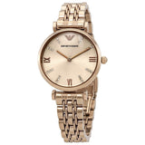 Shop Authentic Emporio Armani T-Bar Gianni Rose Gold Dial Rose Gold Steel Strap Watch For Women - AR11059 - Luxxuri