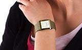  Shop Authentic Emporio Armani Super Slim Quartz White DIal Gold Mesh Bracelet Watch For Women - AR2017 - Luxxuri