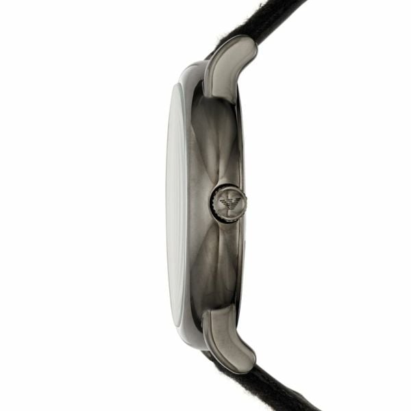  Shop Authentic Emporio Armani Luigi Analog Brown Dial Black Leather Strap Watch For Men - AR11156 - Luxxuri