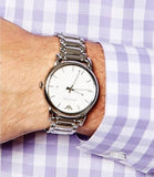  Shop Authentic Emporio Armani Classic Luigi Quartz Silver Dial Silver Steel Strap Watch For Men - AR1854 - Luxxuri
