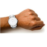  Shop Authentic Emporio Armani Classic Luigi Quartz Silver Dial Silver Steel Strap Watch For Men - AR1854 - Luxxuri