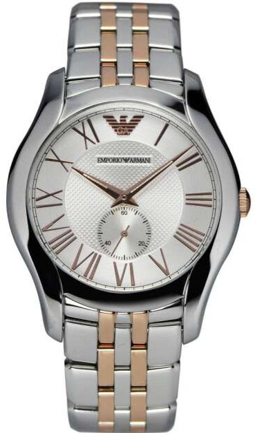  Shop Authentic Emporio Armani Classic Quartz Silver Dial Two Tone Steel Strap Watch For Men - AR1824 - Luxxuri
