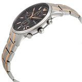  Shop Authentic Emporio Armani Renato Chronograph Black Dial Two Tone Steel Strap Watch For Men - AR11165 - Luxxuri