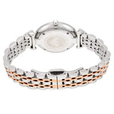  Shop Authentic Emporio Armani Gianni T-Bar Mother of Pearl Dial Two Tone Steel Strap Watch For Women - AR1987 - Luxxuri