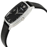  Shop Authentic Emporio Armani Epsilon Quartz Black Dial Black Leather Strap Watch For Men - AR2490 - Luxxuri