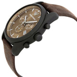  Shop Authentic Emporio Armani Sportivo Chronograph Beige Dial Brown Leather Strap Watch For Men - AR6078 - Luxxuri
