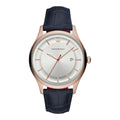  Shop Authentic Emporio Armani Classic Silver Dial Blue Leather Strap Watch For Men - AR11131 - Luxxuri
