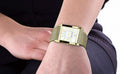 Emporio Armani Super Slim Quartz White DIal Gold Mesh Bracelet Watch For Women - AR2017