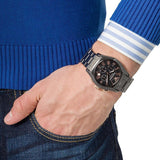  Shop Authentic Emporio Armani Valente Ceramica Chronograph Black Dial Black Steel Strap Watch For Men - AR1410 - Luxxuri
