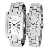  Shop Authentic Emporio Armani White Dial Silver Stainless Steel Watch For Women - AR0146 - Luxxuri