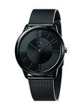  Shop Authentic Calvin Klein Minimal Black Dial Black Mesh Bracelet Watch for Men - K3M224B1 - Luxxuri