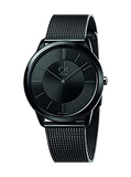  Shop Authentic Calvin Klein Minimal Black Dial Black Mesh Bracelet Watch for Men - K3M224B1 - Luxxuri