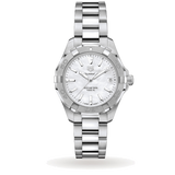  Shop Authentic Tag Heuer Aquaracer Mother of Pearl Dial Silver Steel Strap Watch for Women - WBD131A.BA0748 - Luxxuri