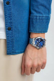  Shop Authentic Michael Kors Everest Chronograph Blue Dial Silver Steel Strap Watch For Women - MK7237 - Luxxuri
