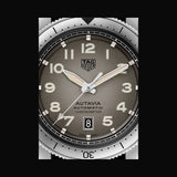  Shop Authentic Tag Heuer Autavia Isograph Grey Dial Calfskin Brown Leather Strap Watch for Men - WBE5111.FC8267 - Luxxuri