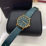  Shop Authentic Marc Jacobs Baker Mini Green Dial Green Leather Strap Watch for Women - MBM1272 - Luxxuri