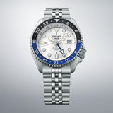  Shop Authentic Seiko 5 Sports SKX GMT Automatic Sky Blue Dial Silver Steel Strap Watch For Men - SSK033K1 - Luxxuri
