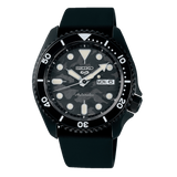  Shop Authentic Seiko 5 Sport Automatic Black Dial Black Silicone Strap Watch For Men - SRPD65K3 - Luxxuri