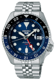  Shop Authentic Seiko 5 Sports GMT SKX Automatic Blueberry Dial Silver Steel Strap Watch For Men - SSK003K1 - Luxxuri