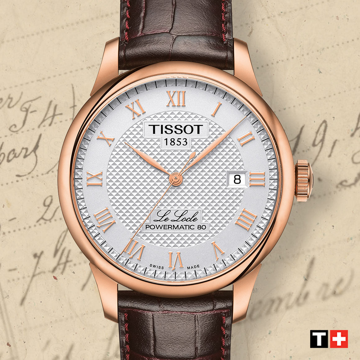  Shop Authentic Tissot Le Locle Powermatic 80 Silver Dial Brown Leather Strap Watch For Men - T006.407.36.033.00 - Luxxuri