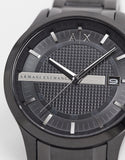  Shop Authentic Armani Exchange Hampton Chronograph Black Dial Black Steel Strap Watch For Men - AX2104 - Luxxuri