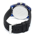 Armani Exchange Outerbanks Chronograph Black Dial Black Silicone Strap Watch For Men - AX1339