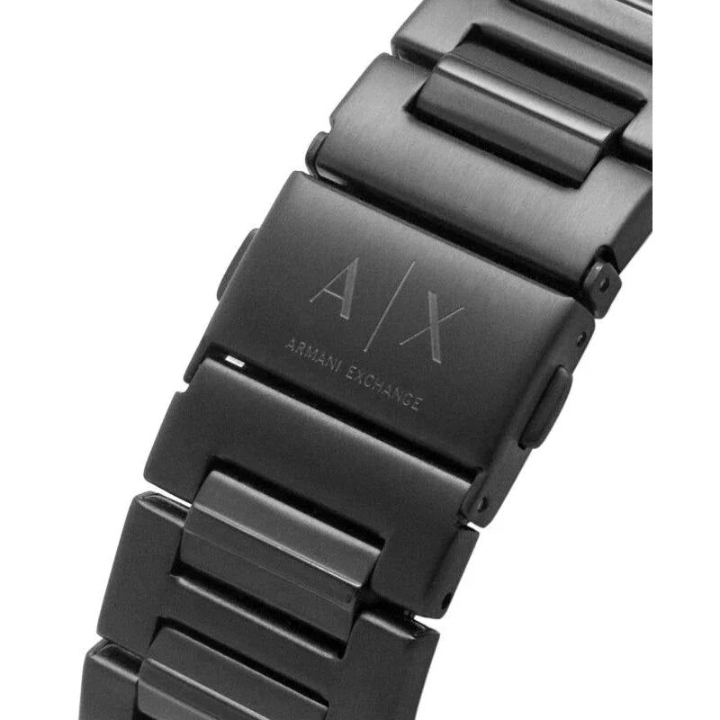  Shop Authentic Armani Exchange Banks Chronograph Black Dial Black Steel Strap Watch For Men - AX1722 - Luxxuri