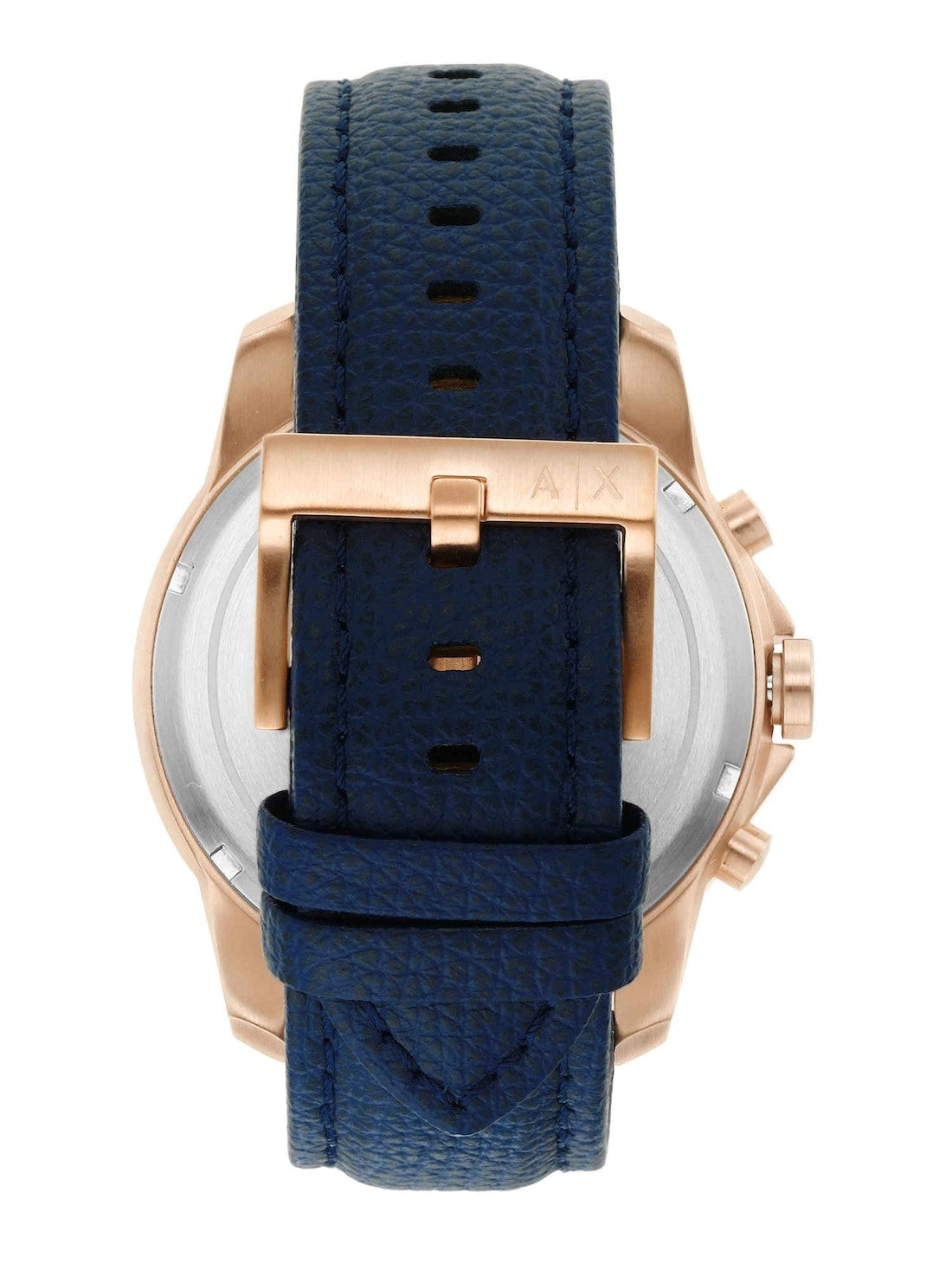  Shop Authentic Armani Exchange Banks Chronograph Blue Dial Blue Leather Strap Watch For Men - AX1723 - Luxxuri