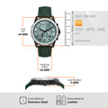  Shop Authentic Armani Exchange Banks Chronograph Green Dial Green Leather Strap Watch For Men - AX1725 - Luxxuri