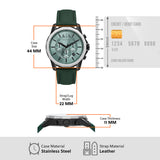  Shop Authentic Armani Exchange Banks Chronograph Green Dial Green Leather Strap Watch For Men - AX1725 - Luxxuri