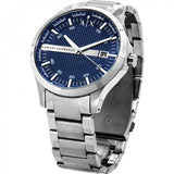  Shop Authentic Armani Exchange Hampton Chronograph Blue Dial Silver Steel Strap Watch For Men - AX2132 - Luxxuri
