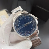  Shop Authentic Armani Exchange Hampton Chronograph Blue Dial Silver Steel Strap Watch For Men - AX2132 - Luxxuri