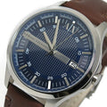  Shop Authentic Armani Exchange Hampton Chronograph Blue Dial Brown Leather Strap Watch For Men - AX2133 - Luxxuri