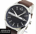  Shop Authentic Armani Exchange Hampton Chronograph Blue Dial Brown Leather Strap Watch For Men - AX2133 - Luxxuri