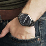 Shop Authentic Armani Exchange Hampton Chronograph Grey Dial Grey Steel Strap Watch For Men - AX2135 - Luxxuri