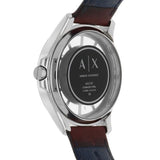  Shop Authentic Armani Exchange Hampton Chronograph White Dial Brown Leather Strap Watch For Men - AX2187 - Luxxuri