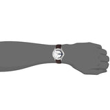  Shop Authentic Armani Exchange Hampton Chronograph White Dial Brown Leather Strap Watch For Men - AX2187 - Luxxuri