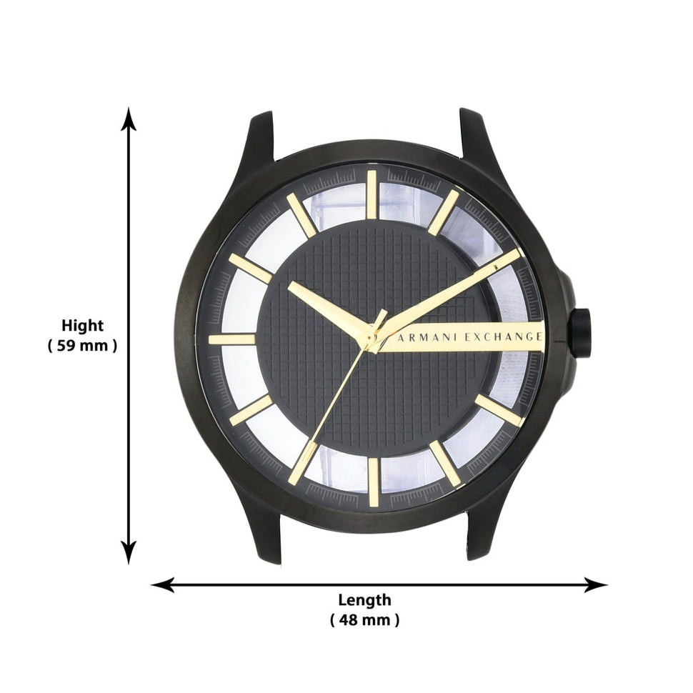  Shop Authentic Armani Exchange Hampton Chronograph Black Dial Black Steel Strap Watch For Men - AX2192 - Luxxuri