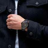  Shop Authentic Armani Exchange Hampton Chronograph Black Dial Black Steel Strap Watch For Men - AX2192 - Luxxuri